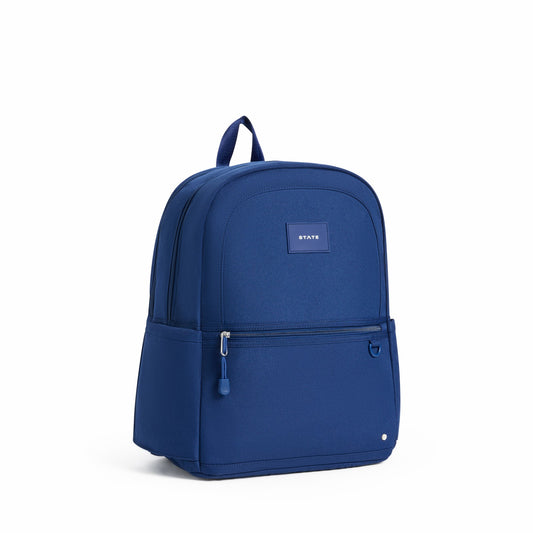 Kane Kids Double Pocket Recycled Polyester Canvas Navy / State Bags Best Price