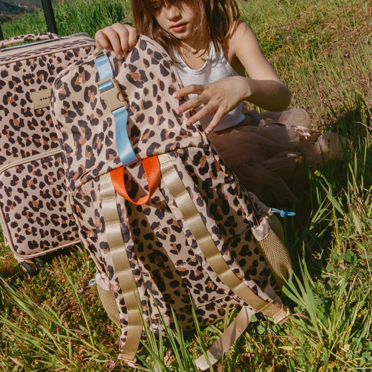 Charlie Rucksack Nylon Leopard / State Bags Sale