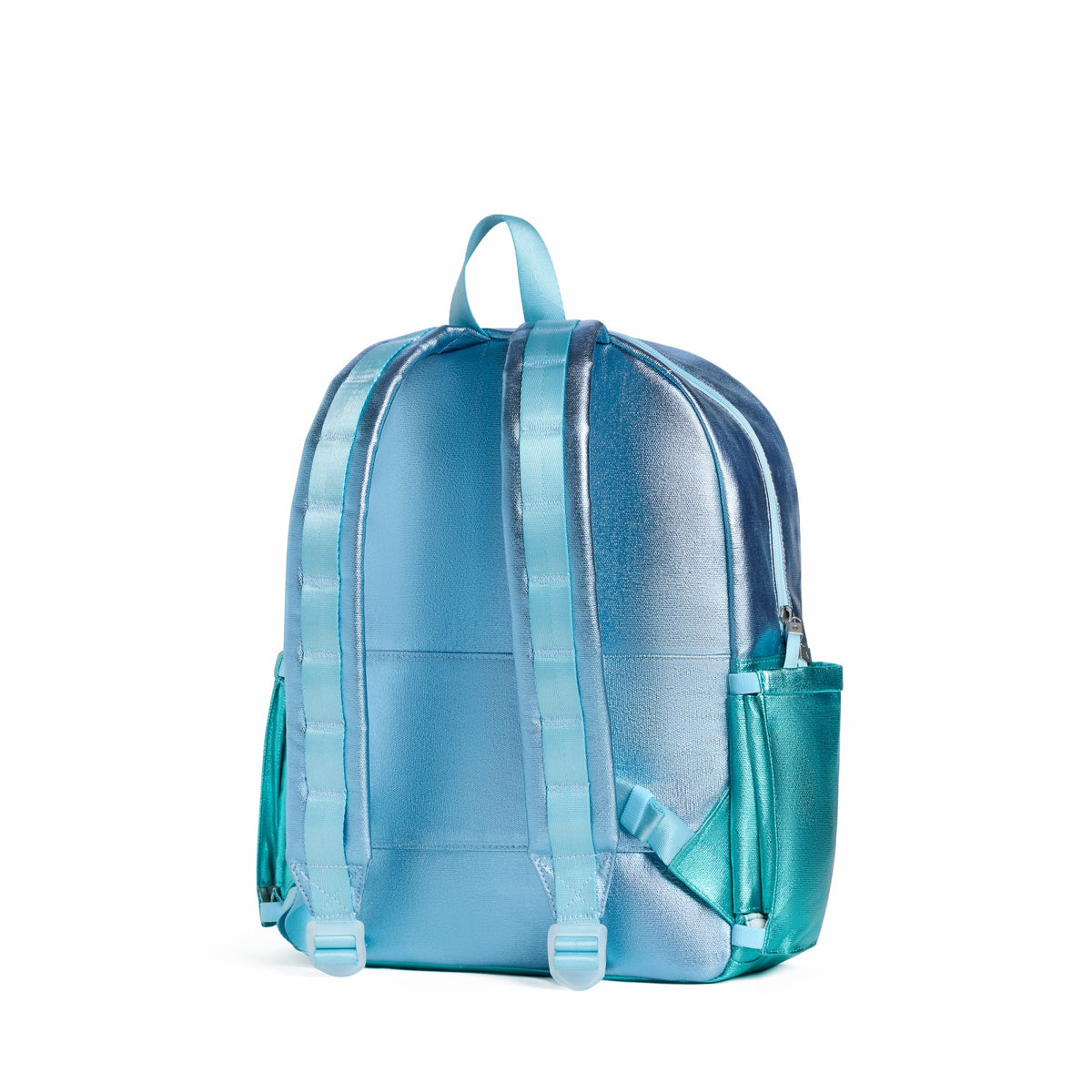 Kane Kids Travel Backpack Metallic Blue/Turquoise Colorblock / State Bags Great Value