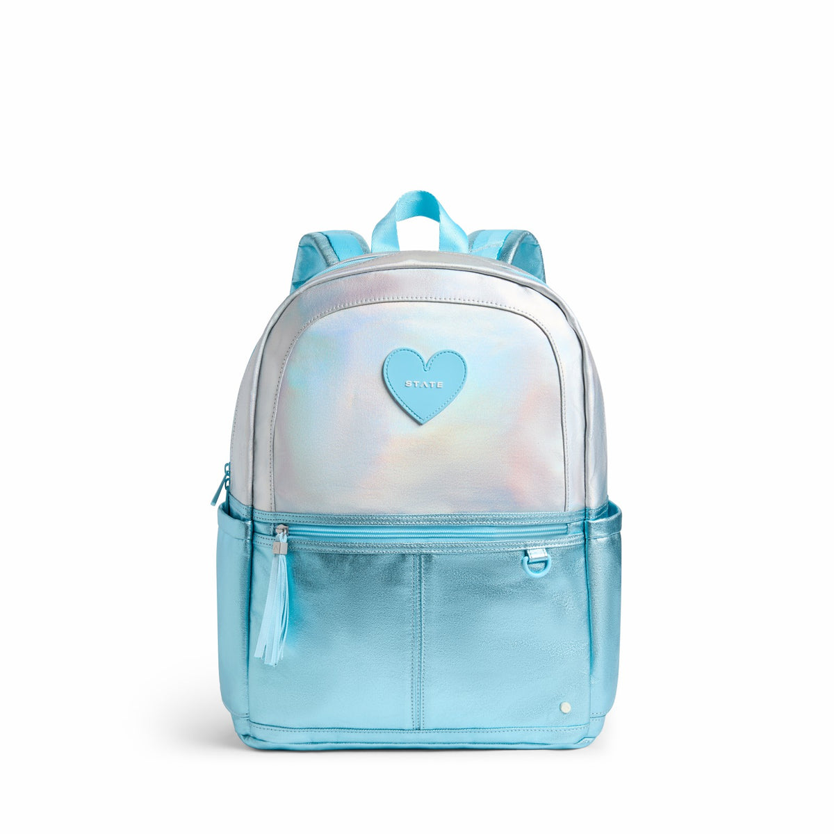 Kane Double Pocket Backpack Metallic Blue Irisdescent / State Bags Value