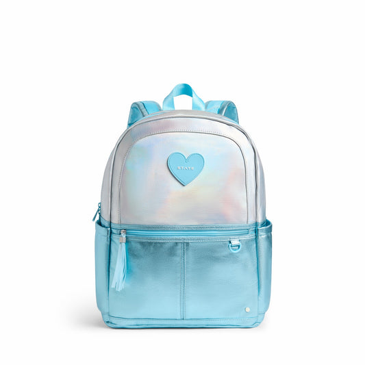 Kane Double Pocket Backpack Metallic Blue Irisdescent / State Bags Value