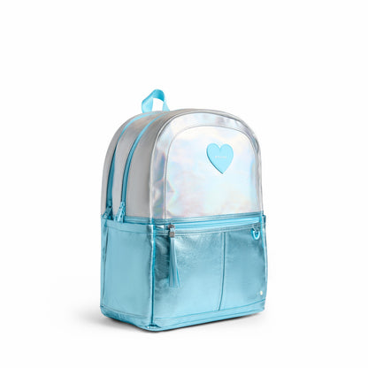 Kane Double Pocket Backpack Metallic Blue Irisdescent / State Bags Value