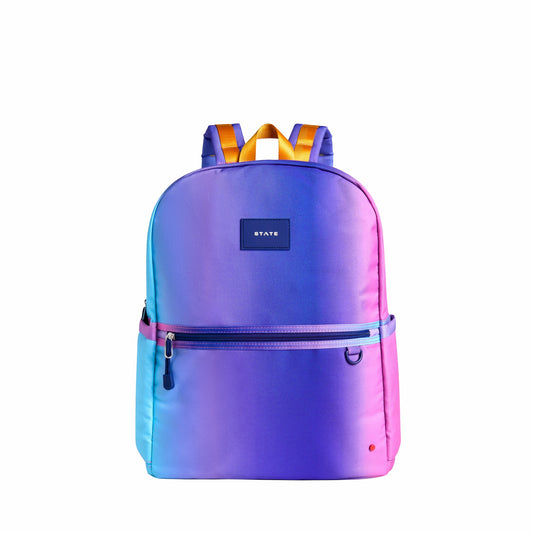 Kane Kids Large Backpack Recycled Poly Canvas Blue/Pink Gradient / State Bags Trending