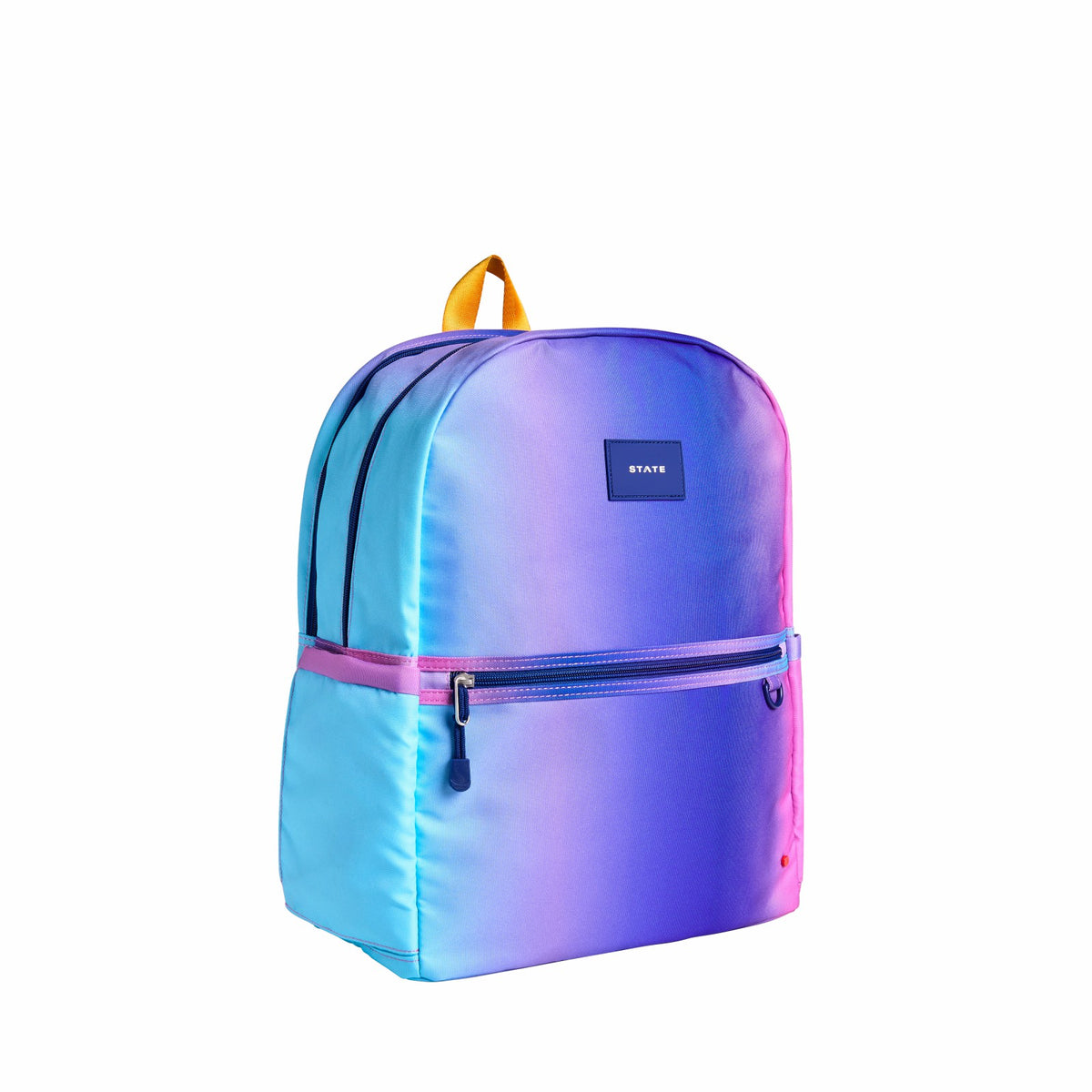 Kane Kids Large Backpack Recycled Poly Canvas Blue/Pink Gradient / State Bags Trending