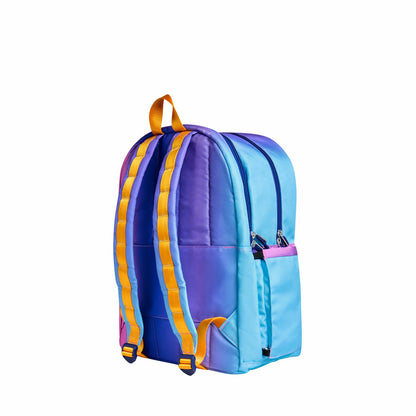 Kane Kids Large Backpack Recycled Poly Canvas Blue/Pink Gradient / State Bags Trending
