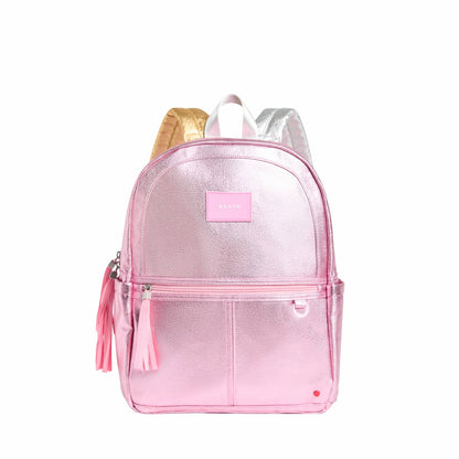 Kane Kids Travel Backpack Metallic Pink/Silver / State Bags New