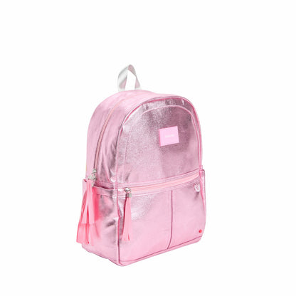 Kane Kids Travel Backpack Metallic Pink/Silver / State Bags New