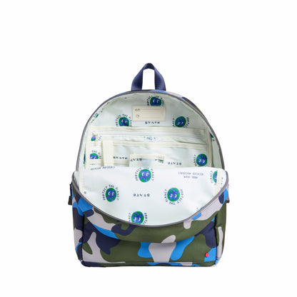 Kane Kids Travel Backpack Printed Canvas Camo / State Bags Premium