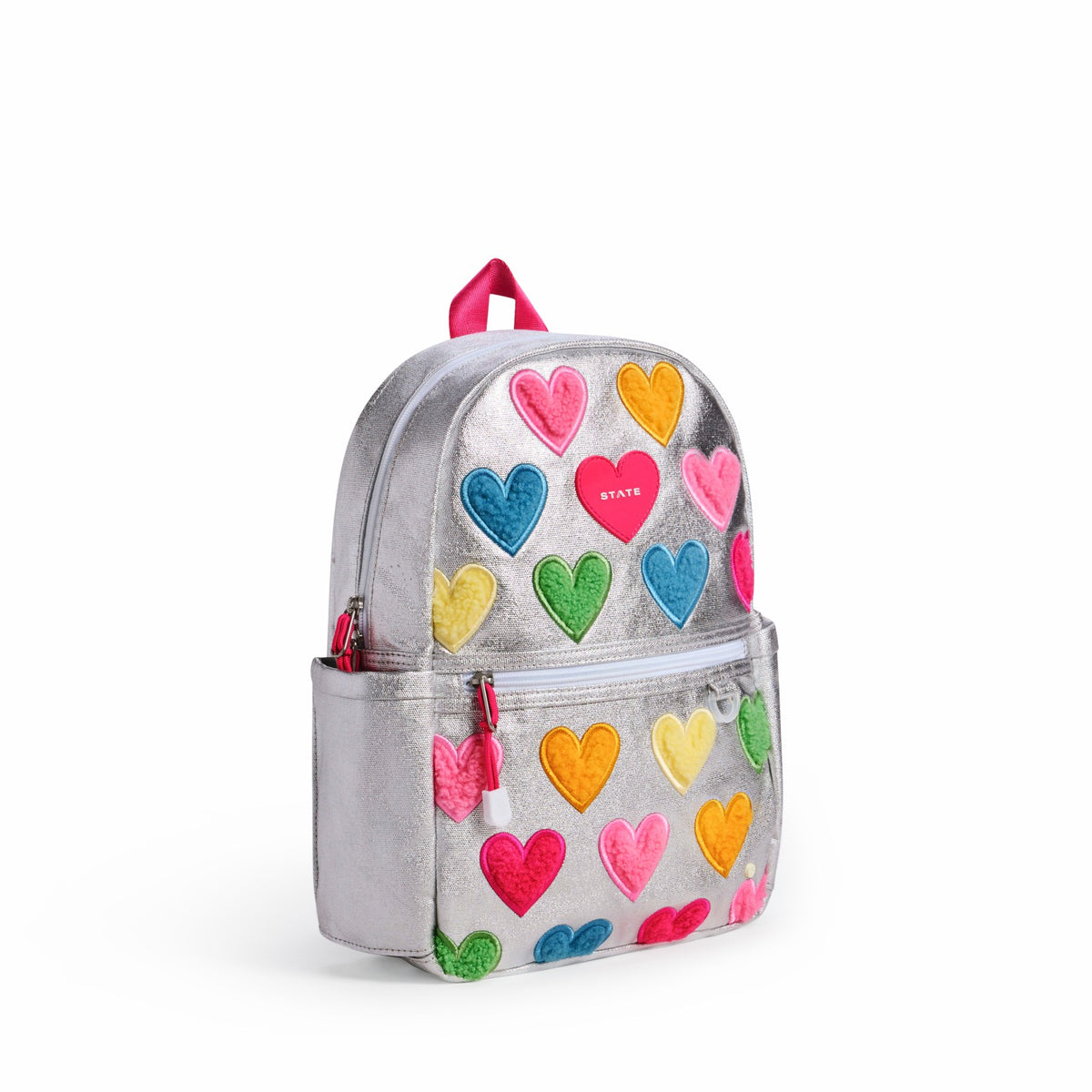 Kane Mini Backpack Metallic Happy Fuzzy Hearts / State Bags Best Seller