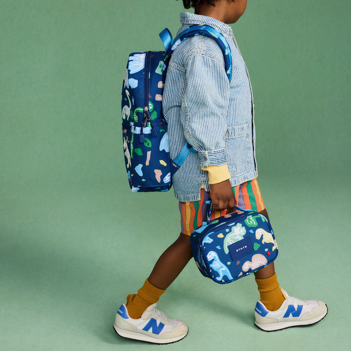 Kane Kids Mini Backpack Recycled Polycanvas Dino Fossils / State Bags Premium