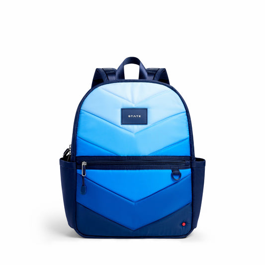 Kane Kids Backpack Nylon Puffer Blue Chevron / State Bags Deals