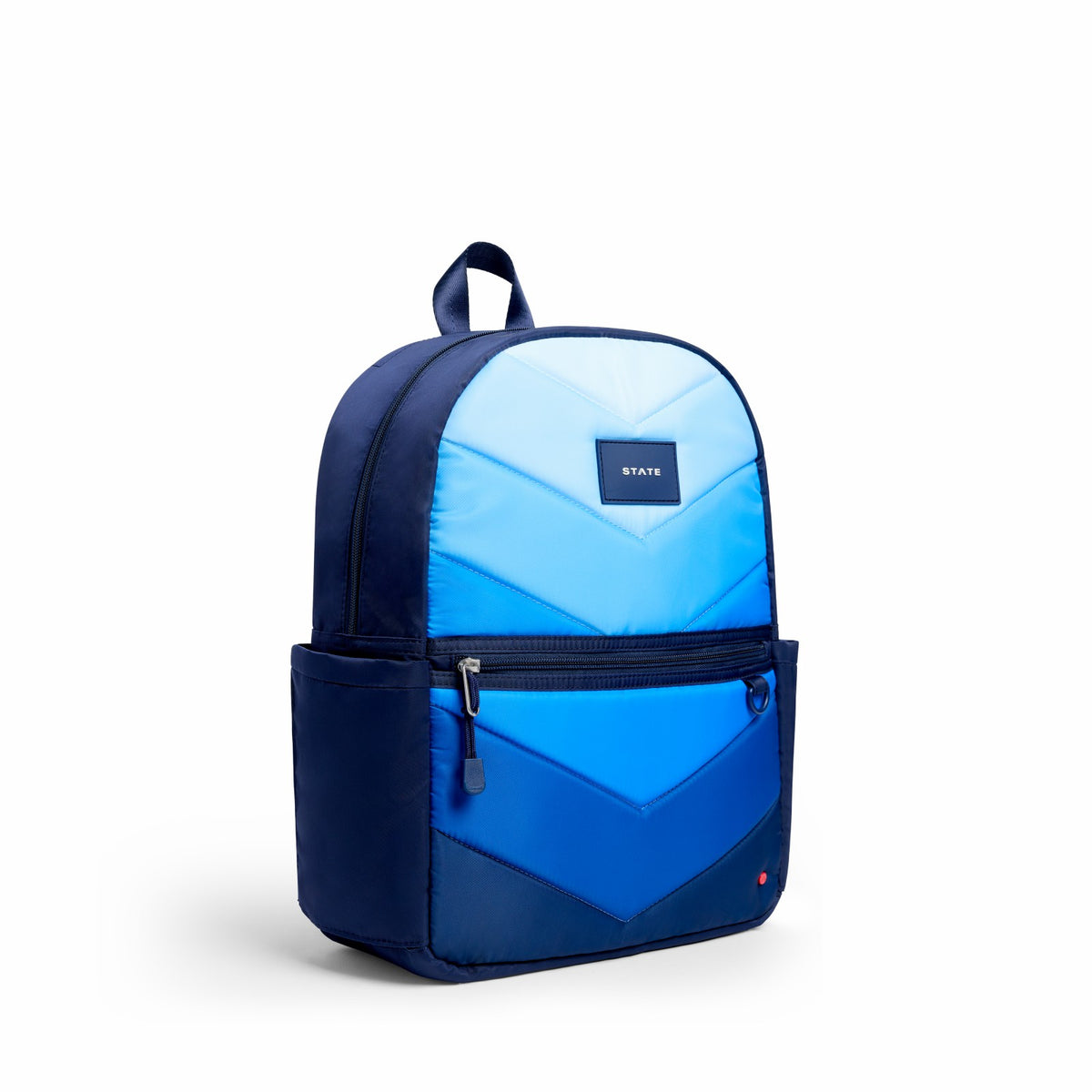 Kane Kids Backpack Nylon Puffer Blue Chevron / State Bags Deals