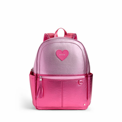 Kane Kids Backpack Metallic Pink/Hot Pink Colorblock / State Bags Value