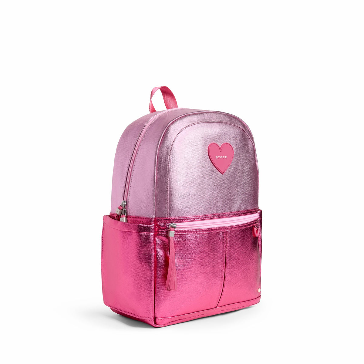 Kane Kids Backpack Metallic Pink/Hot Pink Colorblock / State Bags Value