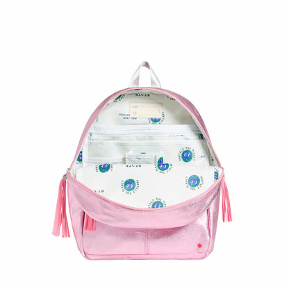 Kane Kids Backpack Metallic Pink/Hot Pink Colorblock / State Bags Value