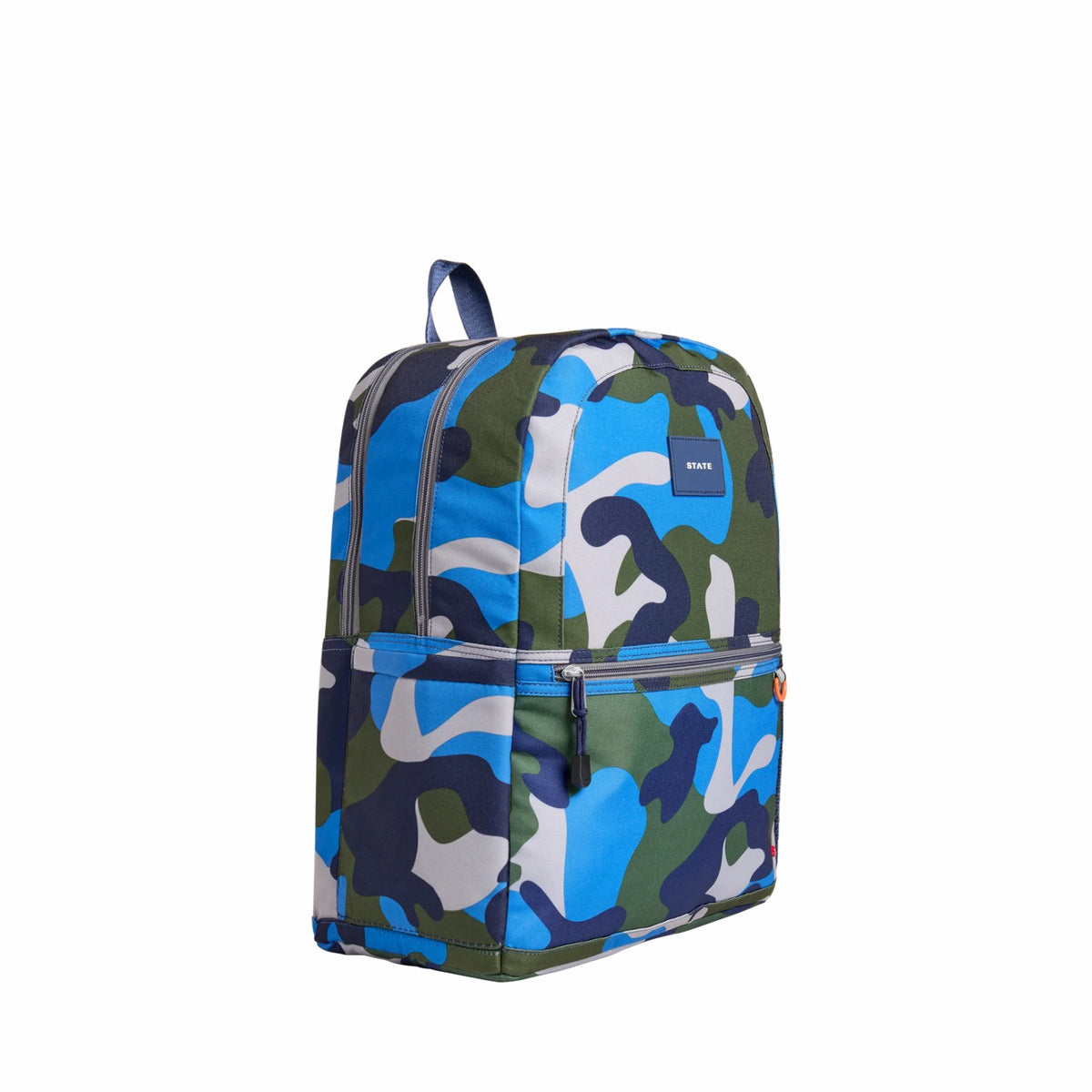 Kane Kids Double Pocket Backpack Printed Canvas Camo / State Bags New