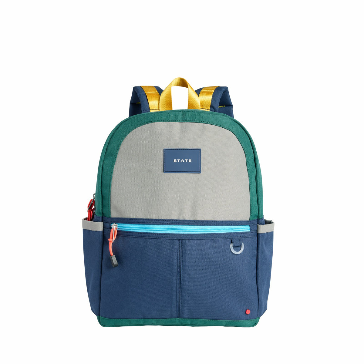 Kane Kids Backpack Polyester Canvas Green/Navy / State Bags Exclusive