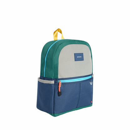Kane Kids Backpack Polyester Canvas Green/Navy / State Bags Exclusive