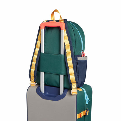 Kane Kids Backpack Polyester Canvas Green/Navy / State Bags Exclusive