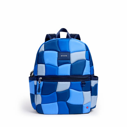 Kane Kids Double Pocket Nylon Puffer Blue Puffer Check / State Bags Essential