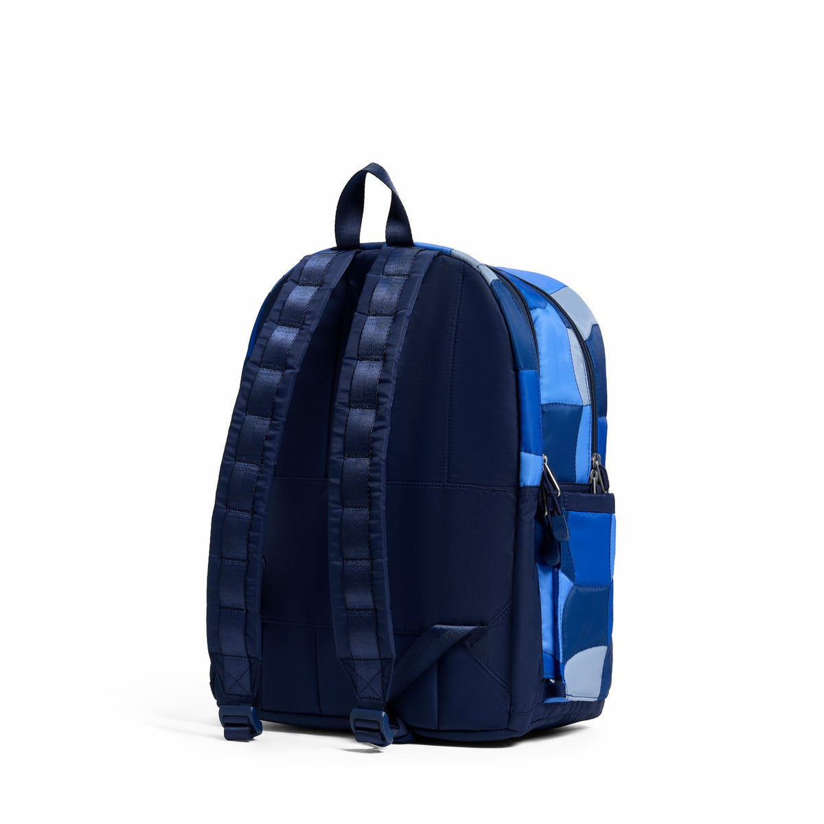 Kane Kids Double Pocket Nylon Puffer Blue Puffer Check / State Bags Essential