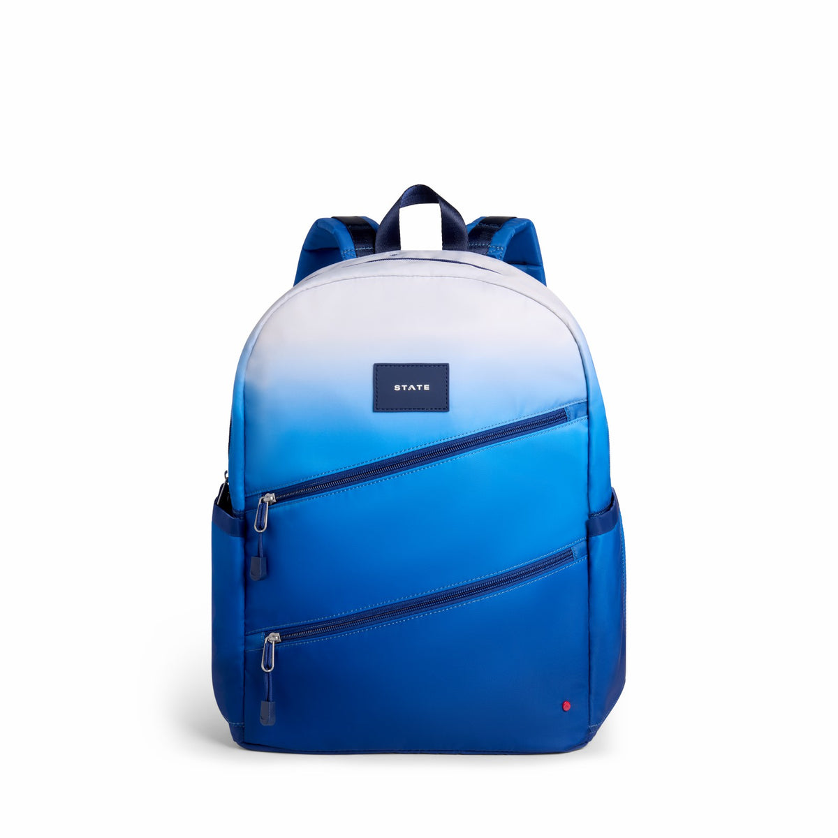 Kane Kids Large Backpack Nylon Blue Gradient Diagonal Zipper / State Bags Popular