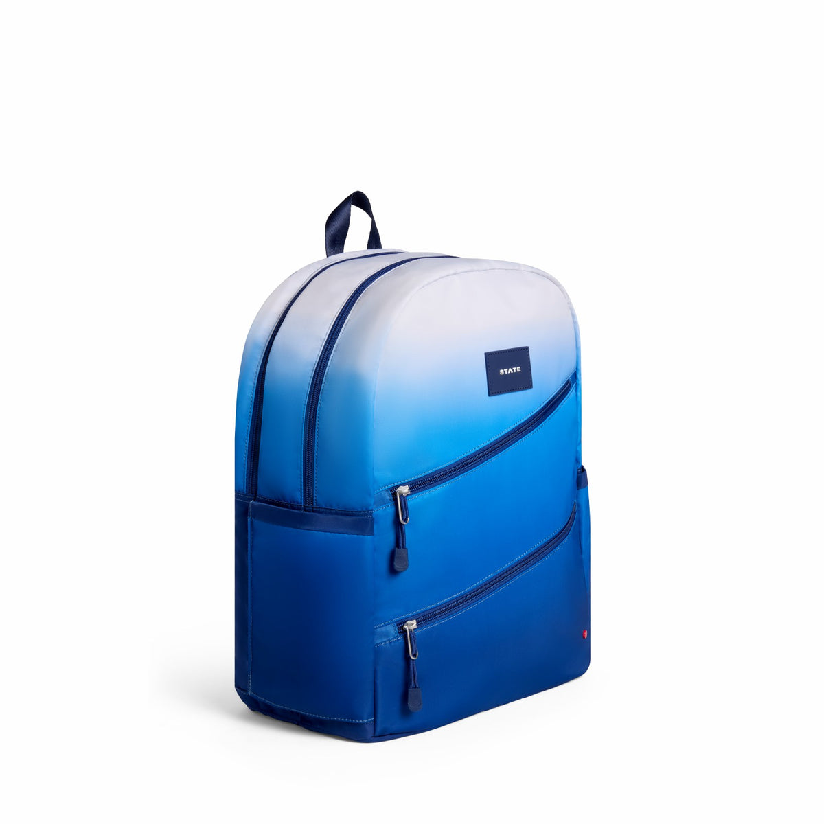 Kane Kids Large Backpack Nylon Blue Gradient Diagonal Zipper / State Bags Popular