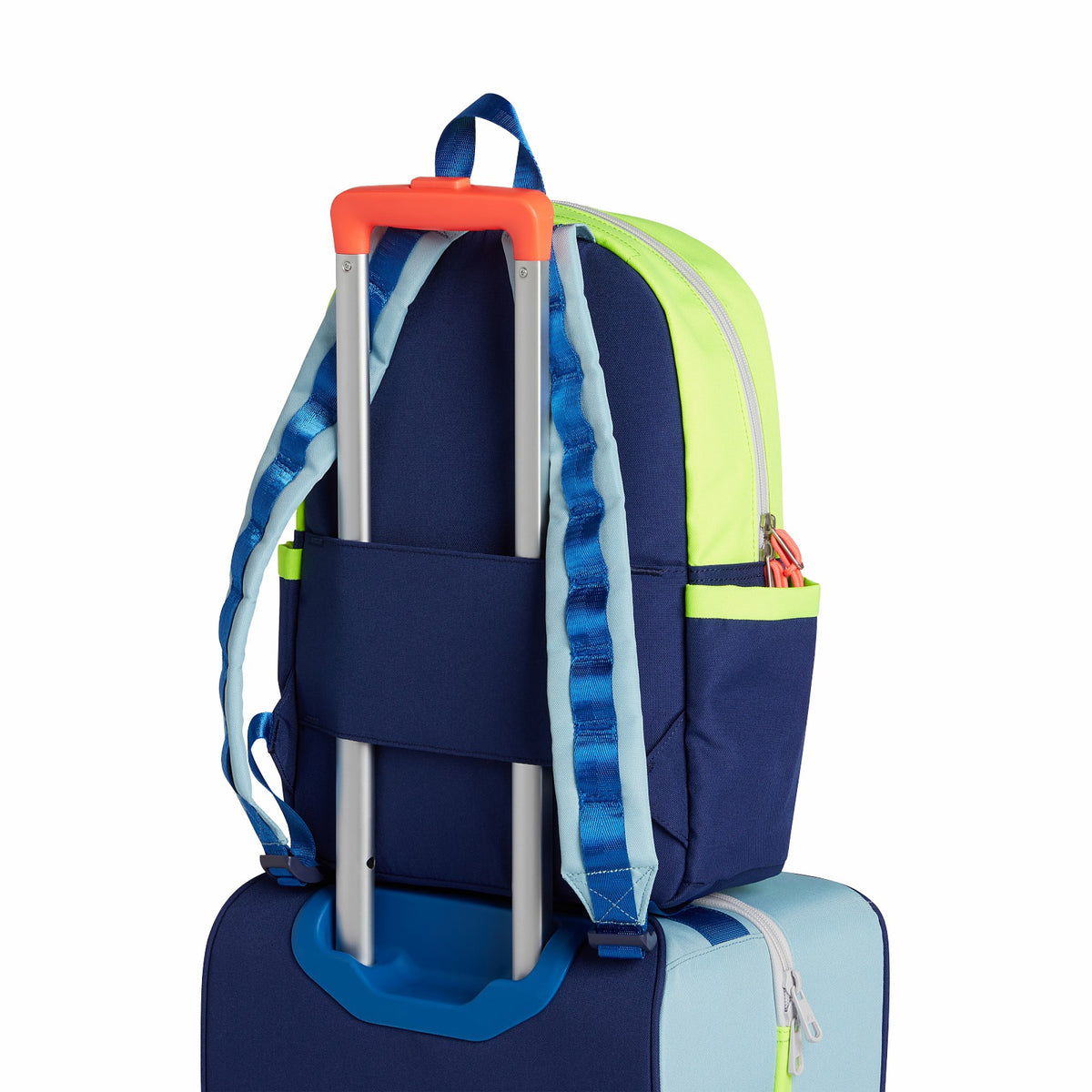 Kane Kids Travel Backpack Color Block Navy/Neon / State Bags Special Offer