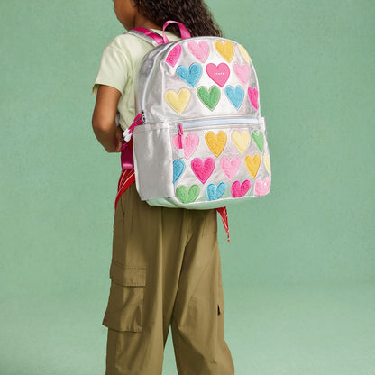 Kane Kids Metallic Happy Fuzzy Hearts / State Bags Exclusive