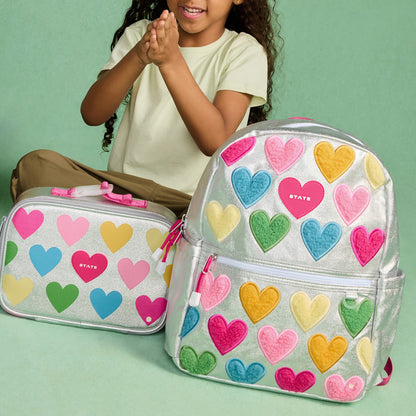 Kane Kids Metallic Happy Fuzzy Hearts / State Bags Exclusive