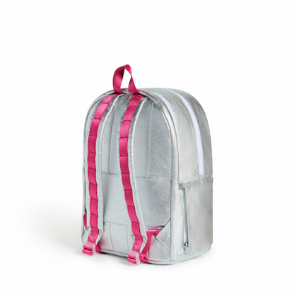 Kane Kids Double Pocket Backpack Metallic Happy Fuzzy Hearts / State Bags Recommended