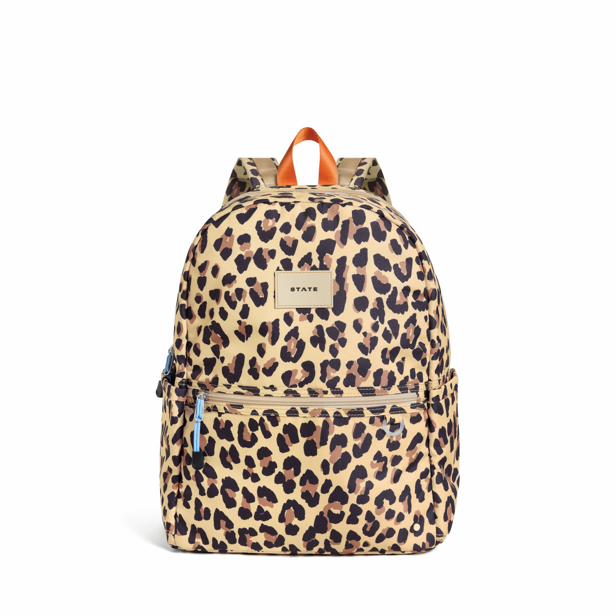Kane Kids Double Pocket Backpack Recycled Poly Canvas Leopard / State Bags Latest