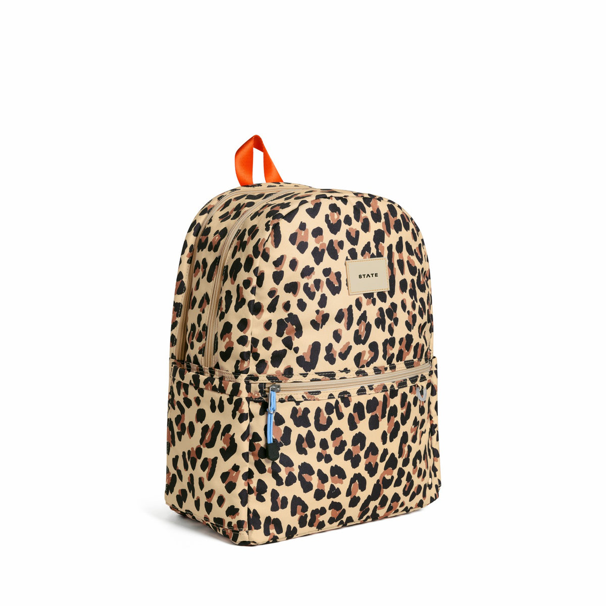 Kane Kids Double Pocket Backpack Recycled Poly Canvas Leopard / State Bags Latest