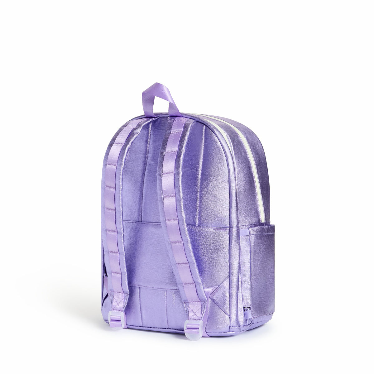 Kane Kids Double Pocket Backpack Metallic Lilac Quilted Sequins / State Bags Discount