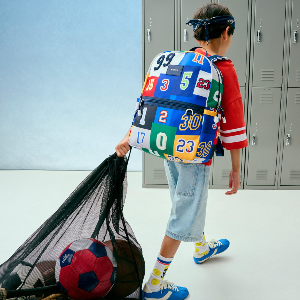 Kane Kids Travel Backpack Polyester Canvas Varsity Numbers / State Bags Quality