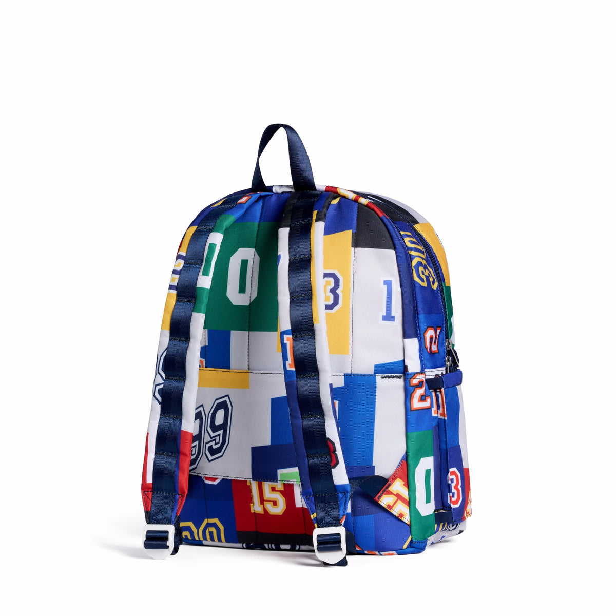 Kane Double Pocket Backpack Recycled Poly Canvas Varsity Numbers / State Bags Quality