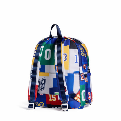 Kane Double Pocket Backpack Recycled Poly Canvas Varsity Numbers / State Bags Quality