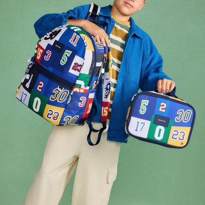 Kane Double Pocket Backpack Recycled Poly Canvas Varsity Numbers / State Bags Quality
