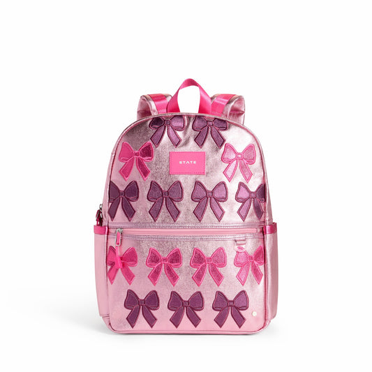 Kane Kids Backpack Metallic Patchwork Bows / State Bags Hot Sale
