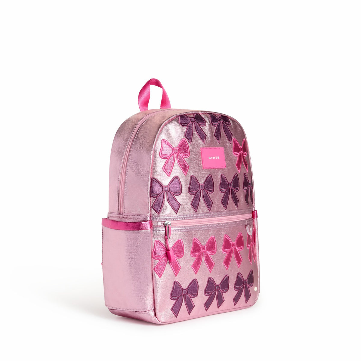 Kane Kids Backpack Metallic Patchwork Bows / State Bags Hot Sale